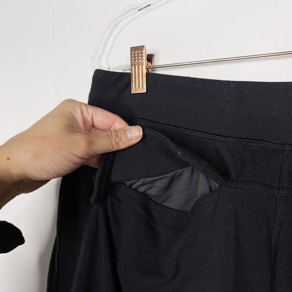 Lululemon Mens Large L Black Straight Leg Sweatpants Knit Pockets Pull On - Picture 7 of 7